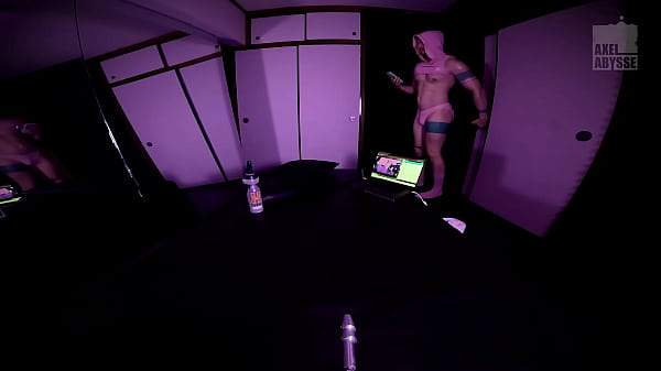 Inked Axel Abysse Rides Dildo Machine Before Jerking