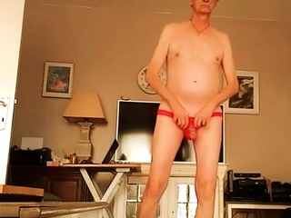 again wearing sexy strings