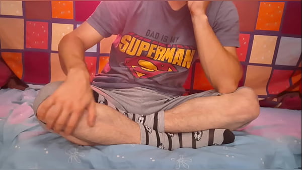 Nerdy College Boy With Big Uncut Cock Teases His Daddy
