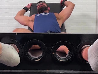 Big Foot Dude In The Tickle Chair