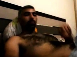 Hairy Horny Daddy Strokes His Big Cock