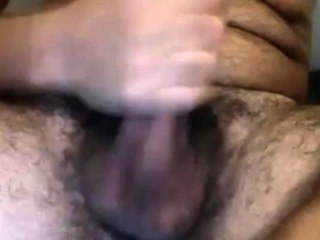 HAIRY UNCUT LATINO WITH A BIG DICK