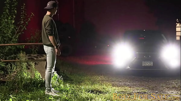 Skinny gay twink jerked and fucked hard on his tight hole