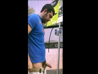 Home Depot Bear Jacks Off in the Garden Center