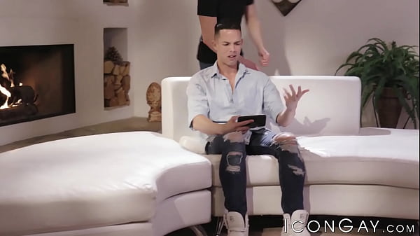 Inked gay Nick Sahara bareback banged shy twink