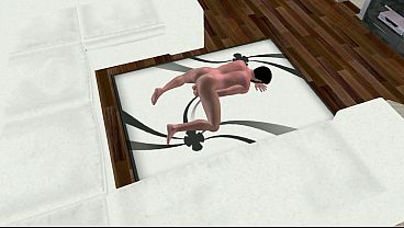 3D Gay Porn: Solo Hunk Shakes Massive Cock in Hypnotic Dong Swing Jerk-Off