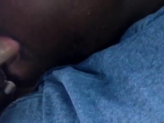 Chubby Gay Interracial Blowjob in Public