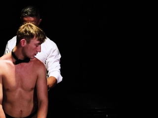 Colton Fox spitroasted by these two Masters