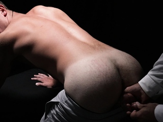 DILF spanks and fingers horny bottom