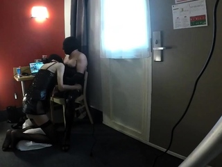 Docile Submissive Games with a TV CD