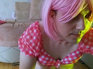 Femboy Poses Seductively for Oil Massage