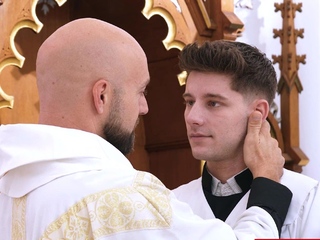 OH MY GOD! Altar boy impaled by priest’s HUGE dick!