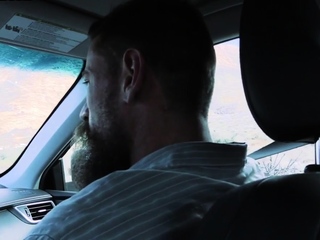 Perv stepdaddy fucks stepson in the car after anal rimming